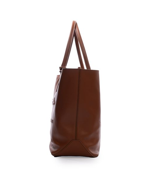 Borsa Shopping Script Media in pelle Cuoio scuro HOGAN | KBW01TA0300 TZPS003